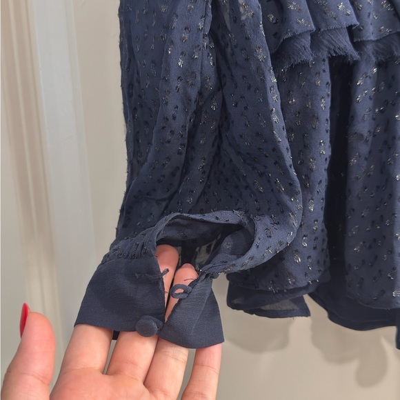 Jonathan Simkhai Black Ruffled Peplum Blouse - Picture 8 of 8